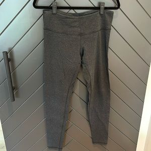 Lululemon “wunder-under” heather charcoal leggings